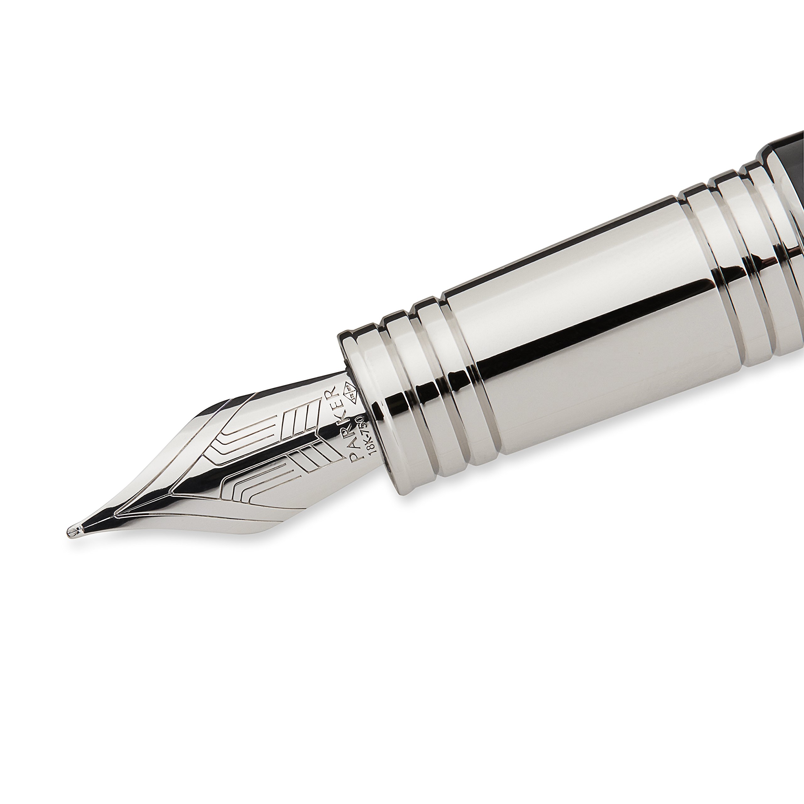 Amazon | パーカー S0887810 万年筆 最高級 細字 漆墨色 ゴールドの